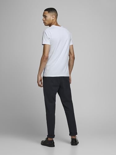Jack & Jones Basic O-neck Tee S/S Noos Camiseta, Hombre, Blanco Optical White, M
