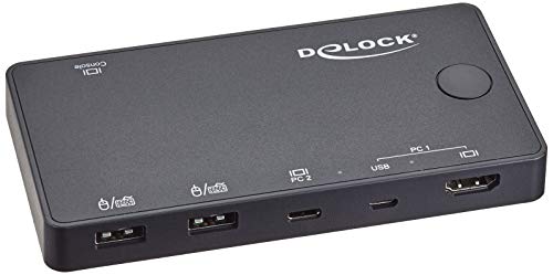 DeLOCK 11477 commutateur écran, Clavier et Souris Noir