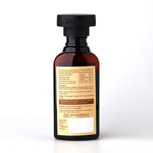 Image of Carmine Zero Sugar Syrups - Combo of 5 Syrups (Pistachio, Orange, Filter coffee, Caramel and Chocolate), 60 g each