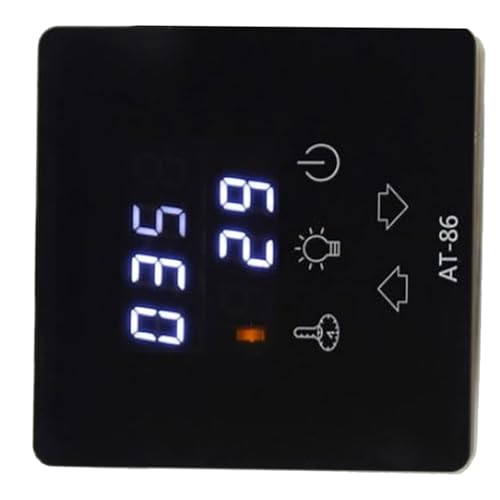Régulateur de température de sauna AT-86 en ABS noir avec panneau numérique