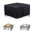 TheElves Fire Pit Cover,35 Inch Square Firepit Fireplace Gas Patio Fire Pit Covers for Propane Fire Pit Table – 35x35x13 Inch
