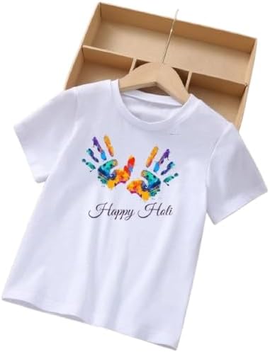Holi Festival Special T Shirt Printed Design for Girl Boy Happy Holi T Shirt