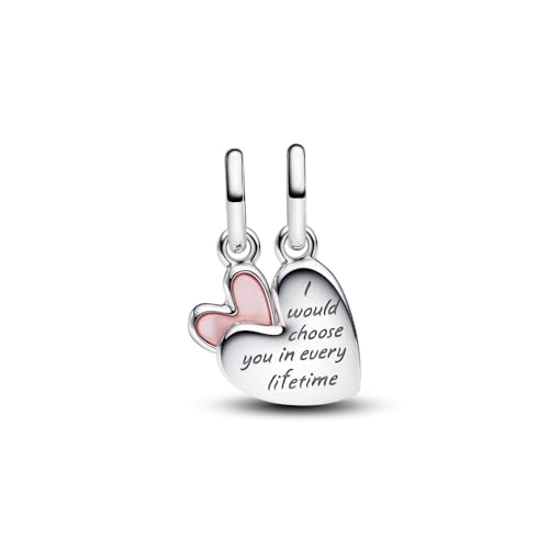 Miniatura 2 de Pandora Moments 793766c01 Breloque Mère Et Fille En Argent Sterling Compatible Avec Les Bracelets Me And Moments, 4,3x15,2x11,6 Mm, Argent Sterling, Zircone Cubique