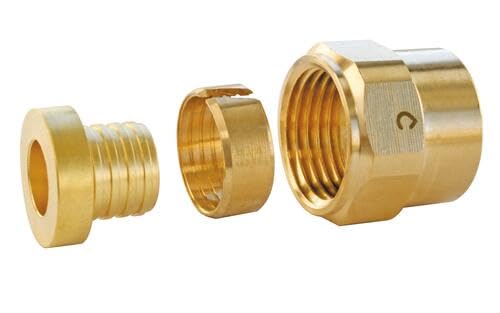 Somatherm S2715-12-12 5 Spinning Nut Fittings 12/17-per 10x12, Grey, Gray - Image 2