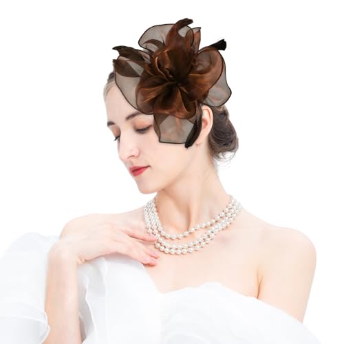 SHUIMUHUABEN 2025 Derby Hair Clip Fascinators Hats Outfits