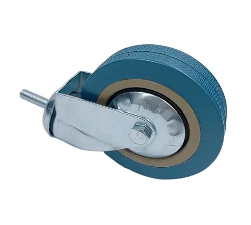 Roulette M10 4 pouces anti-trace et silencieuse pour éliminer les blocages de chariots lourds