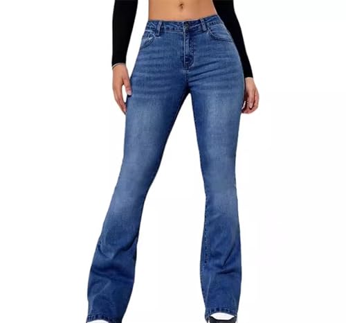 Celestias Lift Jeans, Women's High Waist Butt-Lifting Slim Denim Pants, Stretch Flare Skinny Jeans with Pockets