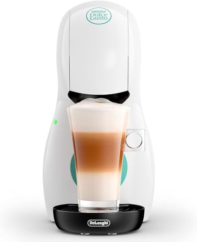 DeLonghi Nescafé Dolce Gusto Piccolo XS Pod Capsule Coffee Machine, Espresso, Cappuccino and more, EDG210.W, 0.8 liters, White & Green