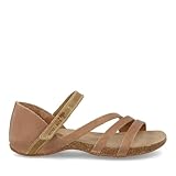 Inter Bios - Sandalia en Piel, cuña 2 cm 4476 para: Mujer Color: Beige-Kaki Talla: 39