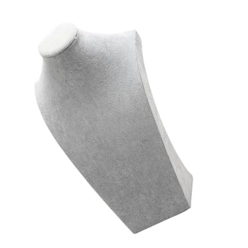 HEMOTON Espositore Busto Collo PU per Gioielli Supporto Decorativo per Collane e Orecchini per Negozi e Camera da Letto