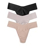 hanky panky, BreatheSoft Natural Rise Thong, 3 Pack, Black, Evening Grey, Taupe