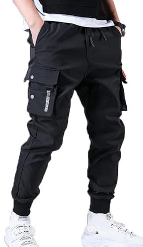 Men's Jogger Pants Punk Cargo Baggy Techwear Streetwear Hip Hop Couple Women Unisex Sports Casual Pants
