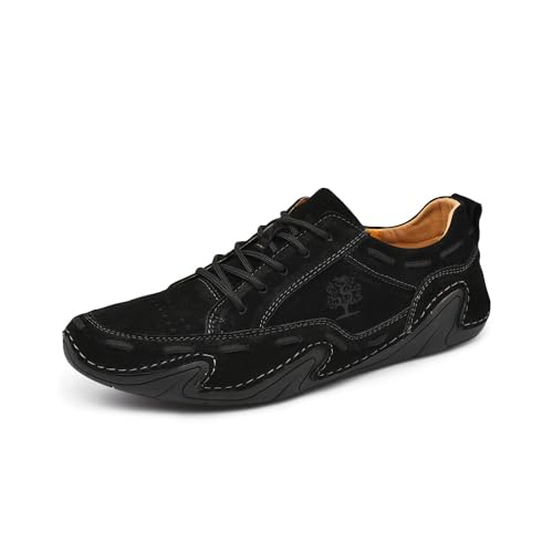 Men's Casual Casual Shoes Lightweight Soft and Comfortable Non-Slip Loafers Lace-Up Retro Fashion Formal Shoes