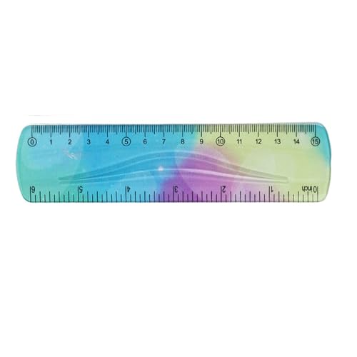 15cm ソフトで柔軟な定規 飛散防止 学校、オフィスや自宅での測定ニーズに最適 学校オフィス&ホームプロジェクト用