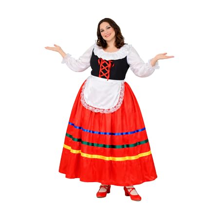 Pegasus COSTUME Tarantella gonna lunga donna + tamburello vestito travestimento Carnevale