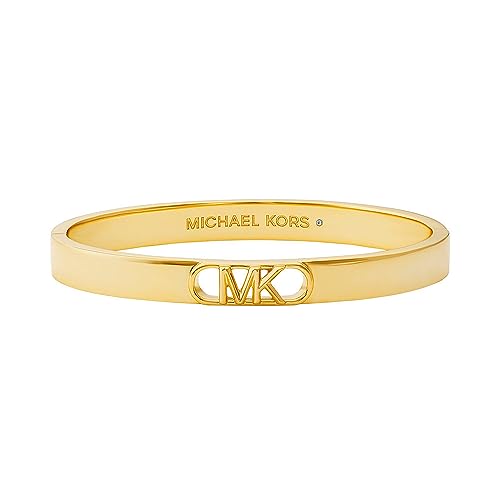Michael Kors Premium MK Statement Link Bracelet jonc à maillons Empire plaqué or 14 carats pour femme, MKJ828700710