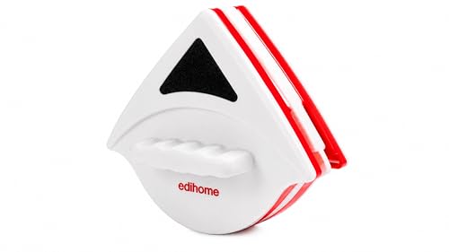 Edihome, Lave Vitre Magnétique, Nettoyeur Vitre, Double Face pour Fenêtres de 15-24 mm, Professionnel, Comprend 6 Éponges, 4 Balais d'Essuie-Glace et 12...