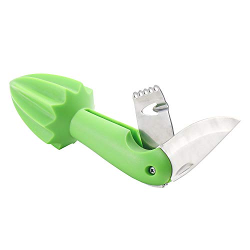 Sabo Lemon Citrus Reamer Juicer 4-in-1 Multitool with Zester Channel Knife Paring Knife for Cocktail and Bar