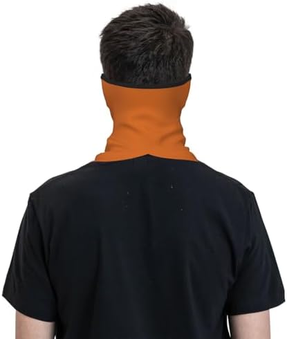 Custom Neck Gaiter Balaclava Face Mask Cover Ears Personalized Sports Scarf Add Image Text for Men Women, Black