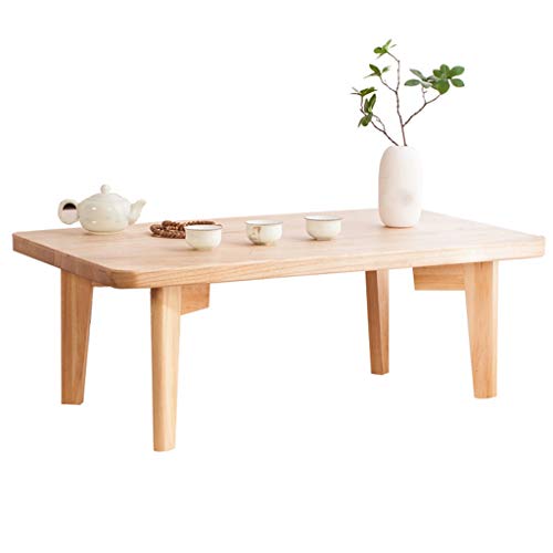 Tables en Bois Massif À Thé avec Balcon Basse Japonaise Basse De Salon D'ordinateur Portable (Color : B, Size :...