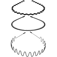 3 diademas de metal, aros de metal para el pelo, banda para el