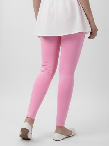 Image of Cotton Ankle Length Leggings for Women & Girls | No See Through