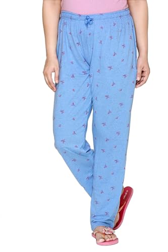 Image of CUPID Woman's Regular Fit Cotton Pyjamas Comfortable Night Pajamas Track Pant, Lowers, Daily Use Lounge Wear Pants for Ladies