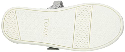 Toms Silver Iridescent Glimmer Tiny Mary Jane Flat 10011521 (Size: 11) #TOP3