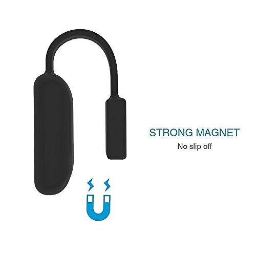 AUTRUN Colorful Replacement Accessory Magnetic Clip Clasp Strap For Fitbit Flex 2 (No Tracker) (Black)