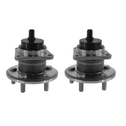 Image of TRQ Rear Wheel Bearing and Hub Assembly Set 2 Piece Compatible with 2009-2018 Toyota Corolla 2009-2013 Matrix Base Model 2009-2010 Pontiac Vibe 1.8L