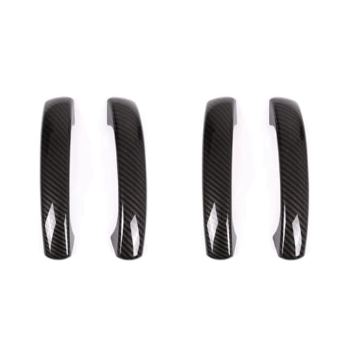 4X Couverture de Poignée de Porte Extérieure en Fibre pour Smart 451 Fortwo 2009-2015