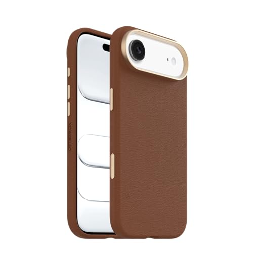 Image of OtterBox iPhone Air Symmetry Series Cactus Leather Case - Desert Saddle - Brown - Slim, Premium Protective iPhone Case