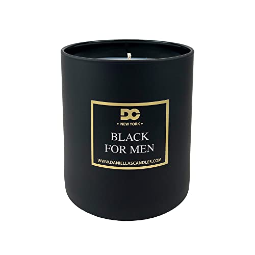DANIELLA'S CANDLES Black for Men Jewelry Scented Candle, Men's Collection, 11 oz Candle, with Men's Ring Size 11 Inside