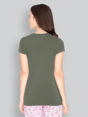 Image of Lyra Women's Cotton Regular Fit T-Shirt