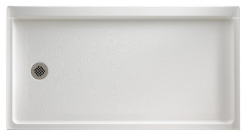 Swanstone Fr03260Lm.010 Veritek Left Hand Drain Shower Base, 60-In L X 32-In H X 4.3125-In H, White #TOP5