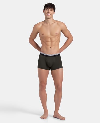 Image of Jockey UI22 Men Super Combed Cotton Rib Trunk with Ultrasoft Waistband