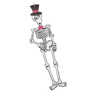 EMONO HALLOWEEN MAGICIAN SKELETON PARIT PAPER HANGING 3FT PARTY PROPS