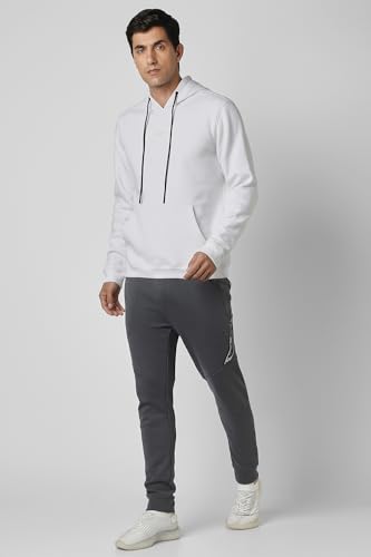 Image of Van Heusen Men's Hooded Neck Relaxed Fit Full Sleeve Sweatshirt | Trendy Hooded Neckline | Laid Back Look