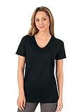 Single-Jersey Trigema Damen T-Shirt 536203, Gr. 56 (Herstellergröße: XXXL), Schwarz (Schwarz 008)