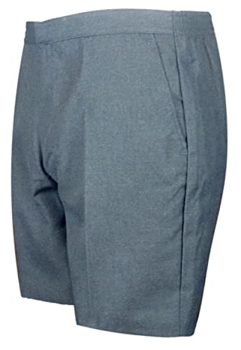 Pantalón corto gris premium de confección duradera y diseño clásico con cintura flexible