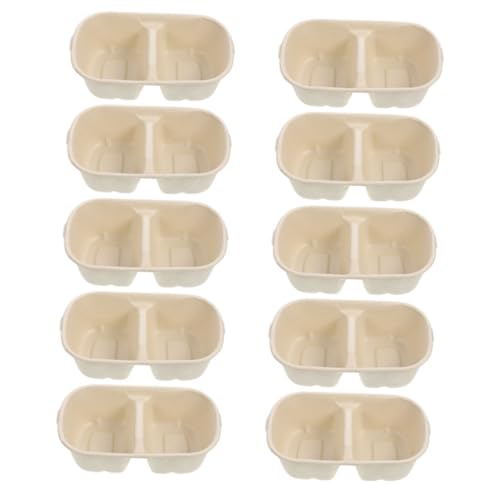 HANABASS Pet Bowl Extra Large 10pcs Disposable Cat Dog Feeding Bowl Pet Supplies