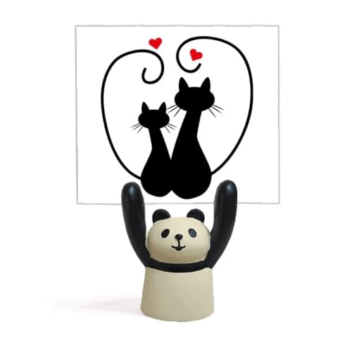 Porte-mémo chat range documents bureau stand panda cartoon