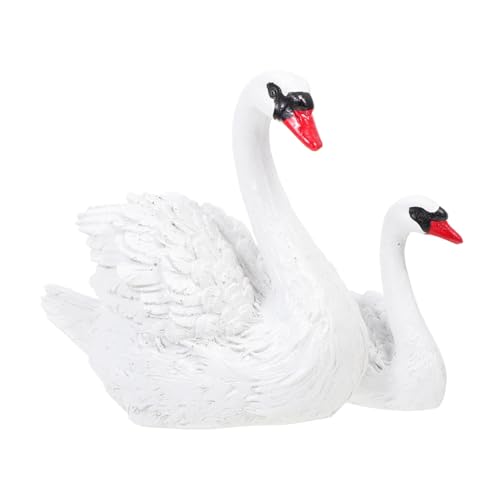 Figurine cygne résine mère élégante pour une ambiance sereine