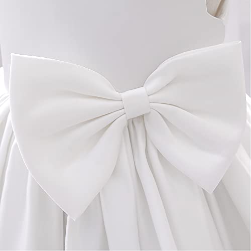 Robe de princesse en satin blanc pour bébé fille de 6 à 12 mois - 4