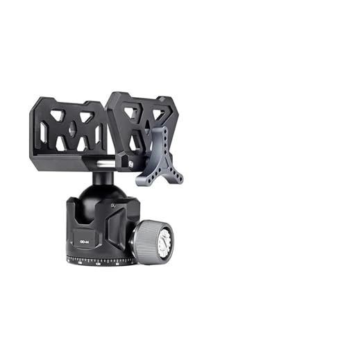 Gimbal Head, Soporte de aluminio for rifle con abrazadera for trípode y rótula(GD44)