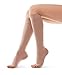 Produktbild UNISEX Kompressionsstrümpfe mit offenem Zehenbereich, hohe Knie, für Männer und Frauen, medizinische Kompression, 2. Klasse (23-32 mmHg), Beige, Medium