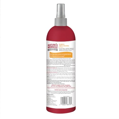 Image of Nature's Miracle Advanced Platinum Puppy Potty Training Spray, 16 Ounces, Dog Training Aid (Pack of 12)