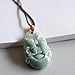 Rat Zodiac Jade Pendant Necklace Year of the Rat Birthday Sweater Chain Birthday Gift