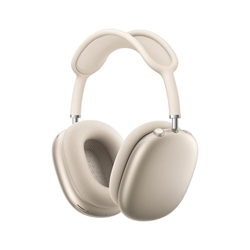 Miniatura 3 de Apple AirPods Max Auriculares inalámbricos de diadema con cancelación activa de ruido de nivel profesional,modo de sonido ambiente,audio espacial personalizado,carga por USB C, Blanco estrella ​​​​​​​