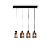 BRILONER - Висяща лампа с 4 светлини, опушено...